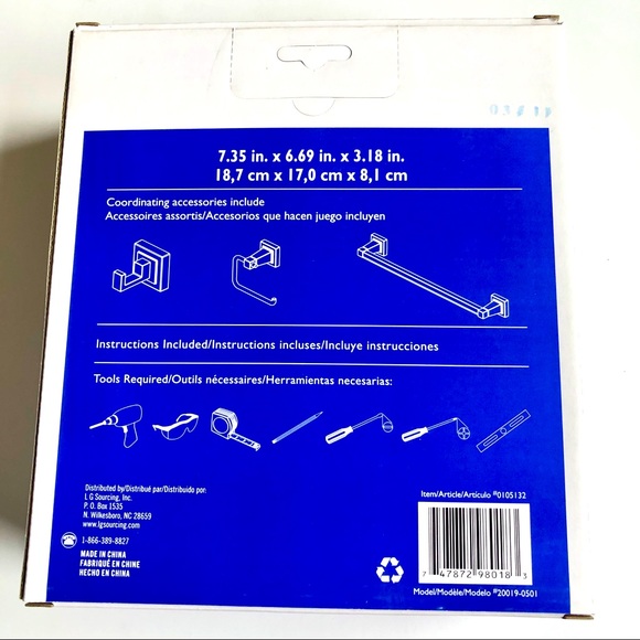 NEW Towel Ring Holder Polished Chrome Finish #0105132 - Picture 3 of 9